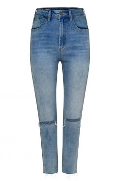 W22A Mum Jeans In Blue Denim