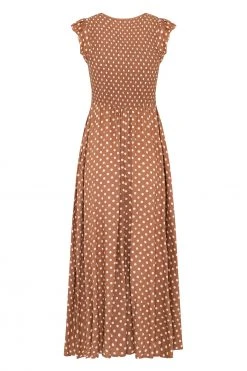 S21A Della Dress In Cinnamon Spot 16 S21A Della Dress In Cinnamon Spot