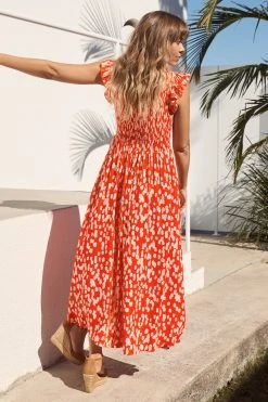 S21A Sale Della Dress In Sangria