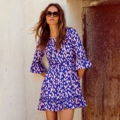 S21A Ellie Dress In Azure Sale