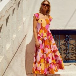 S21A Gabrielle Dress In Kea Sale 8 S21A Gabrielle Dress In Kea Sale