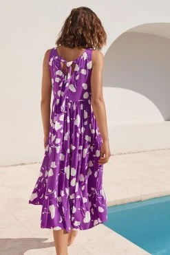 S21A Olivia Midi Tie Dress In Kos