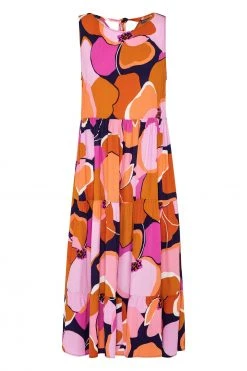 S21A Olivia Midi Tie Dress In Loulida