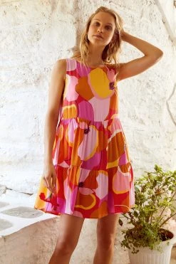 S21A Olivia Tie Dress In Kea Sale