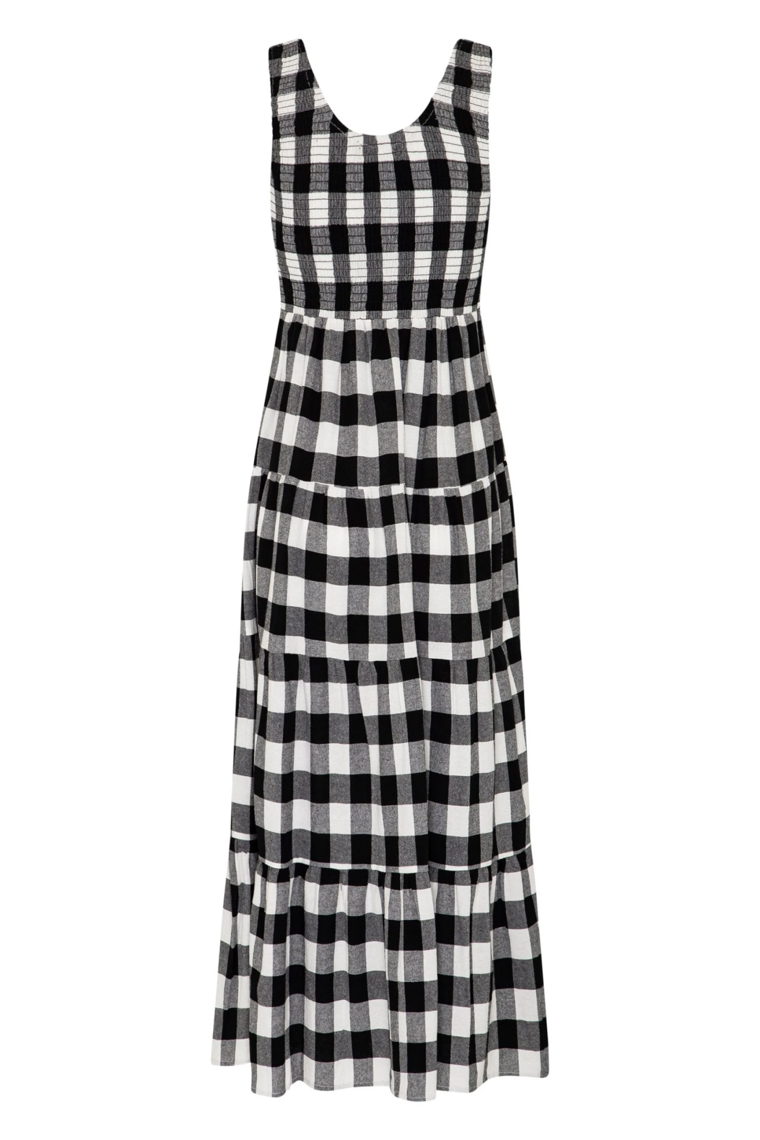 s21axa84x-mister-zimi-s21a-paris-dress-in-granite-gingham-ghost-2.jpg S21A Paris Dress In Granite Gingham Sale