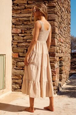 S21A Sale Paris Dress In Sesame Gingham