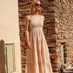 S21A Sale Paris Dress In Sesame Gingham