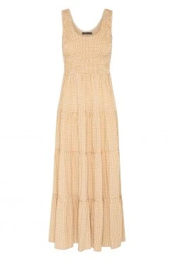 S21A Sale Paris Dress In Sesame Gingham
