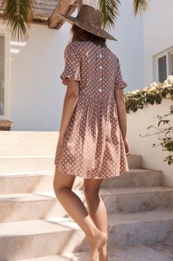 S21A Remi Dress In Cinnamon Spot