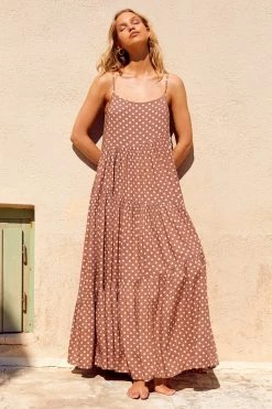 S21A Willow Dress In Cinnamon Spot 11 S21A Willow Dress In Cinnamon Spot