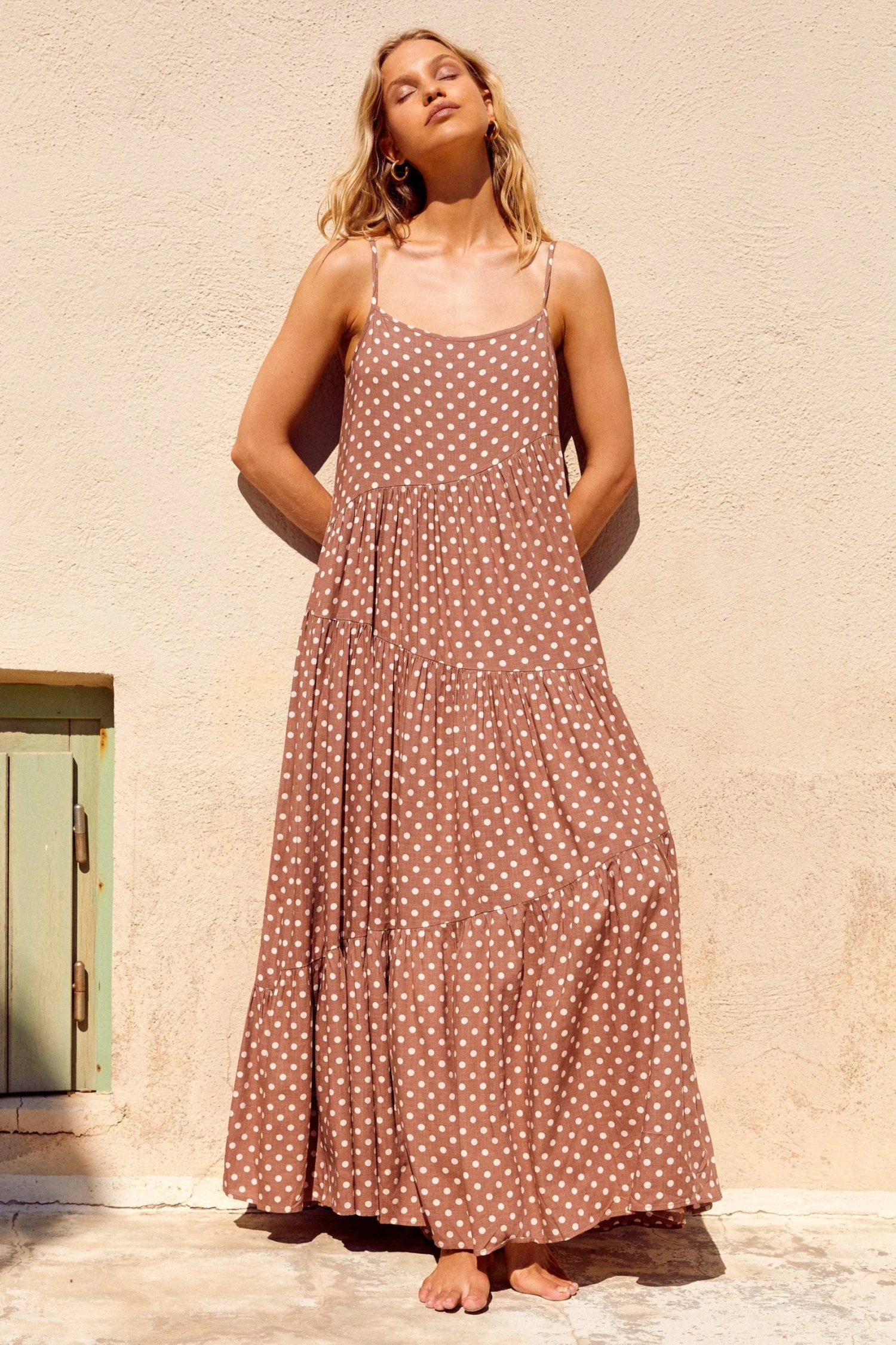 S21A Willow Dress In Cinnamon Spot 5 S21A Willow Dress In Cinnamon Spot