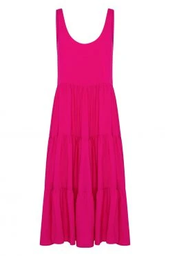 S21A Winifred Midi Dress In Berry