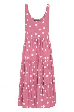 S21A Winifred Midi Dress In Rose Spot
