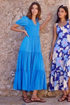 S21B Sale Cecile Summer Maxi Dress In Ocean