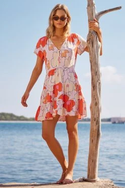 S21B Frankie Mini Dress In Pink Camellia