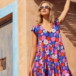 S21B Sale Heidi Dress In Azalea