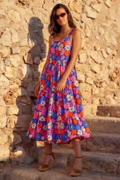 S21B Sale Leah Midi Dress In Azalea