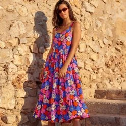 S21B Sale Leah Midi Dress In Azalea