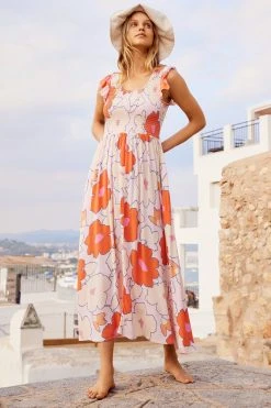 S21B Phoebe Dress In Pink Camellia