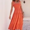 S21B Savannah Tie Dress In Coral