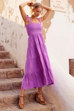 S21B Savannah Tie Dress In Iris Sale