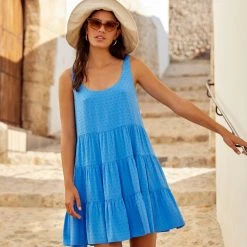 S21B Winifred Mini Dress In Ocean Sale