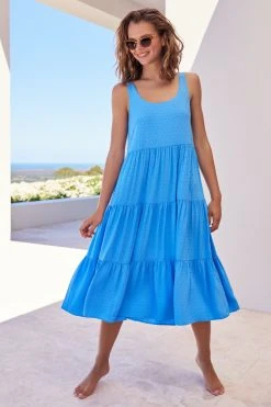 S21B Sale Winifred Midi Dress In Ocean