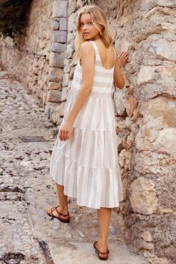 S21B Winifred Midi Dress In Sailor Stripe