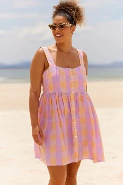 S21C Edie Dress In Cube Sale