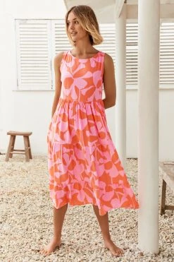 S21C Olivia Midi Dress In Costa Rica