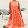 S21C Olivia Midi Tie Dress In Koh Phi Phi Sale