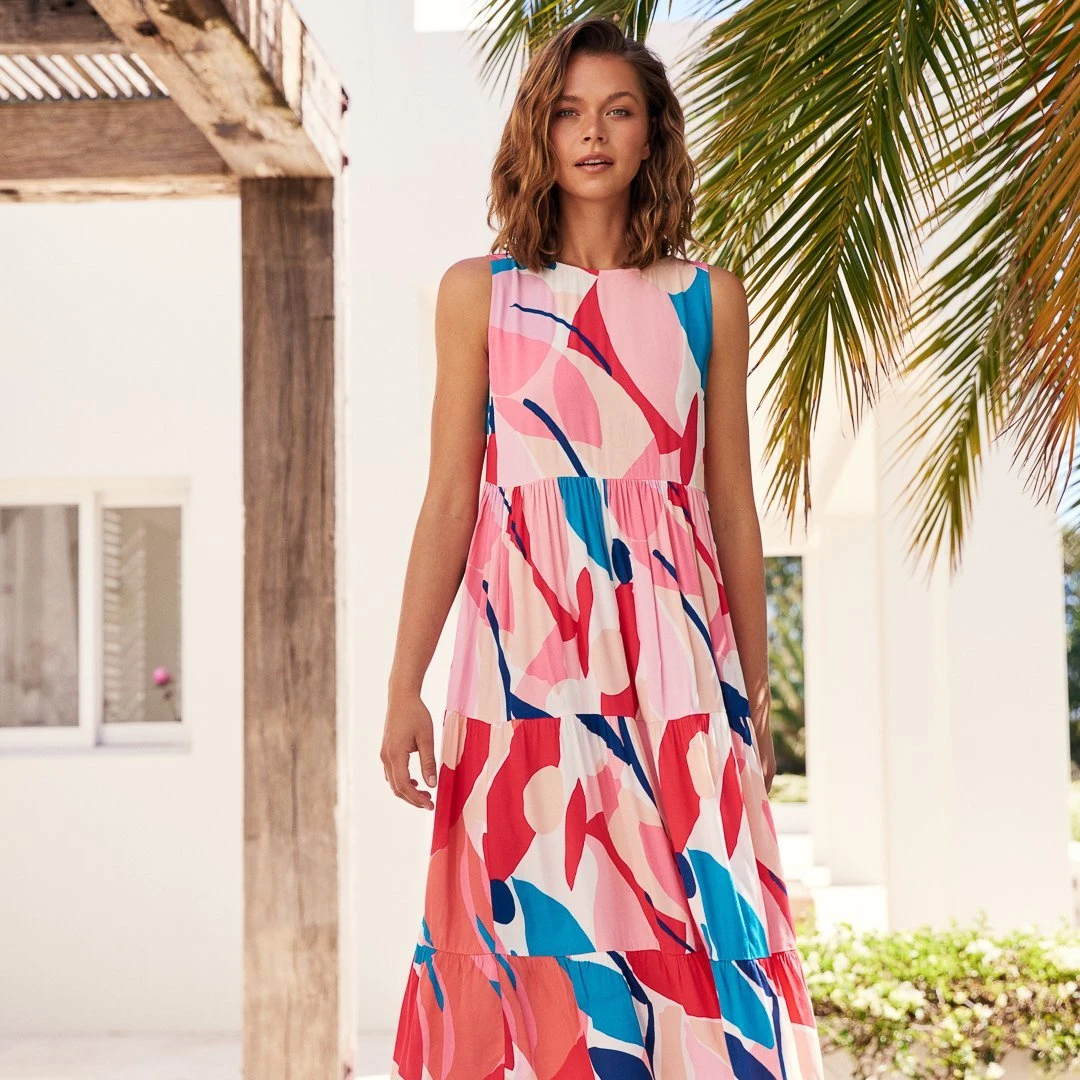 S21C Olivia Midi Tie Dress In Tulum Sale 9 S21C Olivia Midi Tie Dress In Tulum Sale
