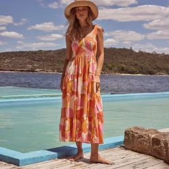 S21C Savannah Tie Dress In Tahiti
