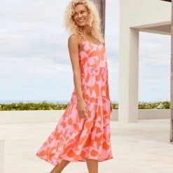 S21C Winifred Midi Dress In Costa Rica