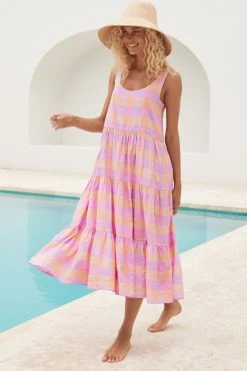 S21C Winifred Midi Dress In Cube Sale