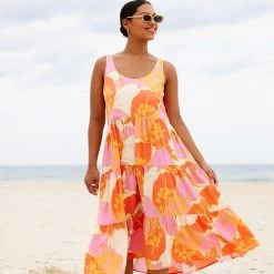 S21C Winifred Midi Dress In Tahiti 21 S21C Winifred Midi Dress In Tahiti