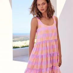 S21C Winifred Tall Dress In Cube