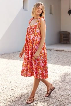 S21G Eliza Midi Dress In Caribbean Sale