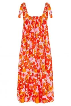 S21G Eliza Midi Dress In Caribbean Sale