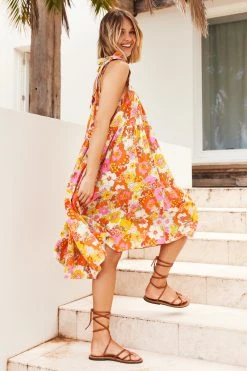 S21G Eliza Midi Dress In Havana