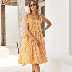 S21G Sale Eliza Midi Dress In Oia