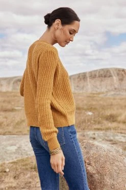 W22A Jane Jumper In Tumeric Tops