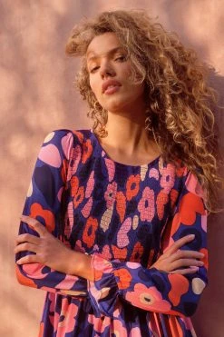 W22A Dahlia Dress In Juniper