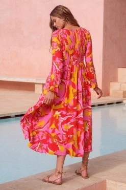 W22A Dahlia Dress In Saffron