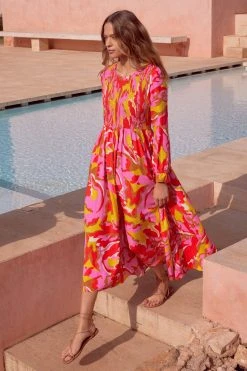 W22A Dahlia Dress In Saffron