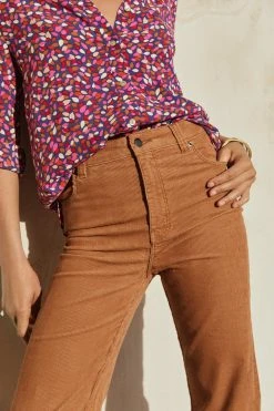 W22A Denim Drew Flares In Mustard Corduroy 5 W22A Denim Drew Flares In Mustard Corduroy