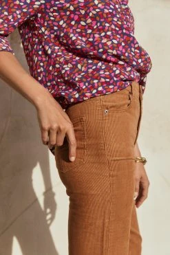 W22A Denim Drew Flares In Mustard Corduroy 7 W22A Denim Drew Flares In Mustard Corduroy