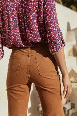 W22A Denim Drew Flares In Mustard Corduroy 8 W22A Denim Drew Flares In Mustard Corduroy