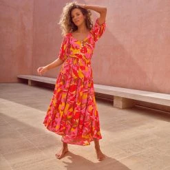 W22A Elyse Skirt In Saffron