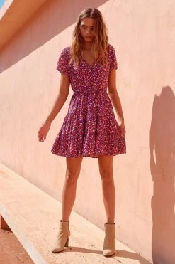 W22A Frankie Mini Dress In River Birch Dresses